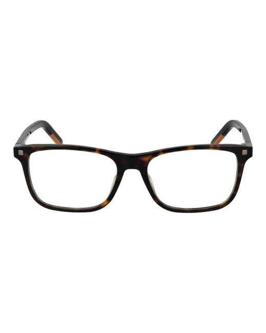 Zegna Black Brown Acetate Glasses (frames) for men