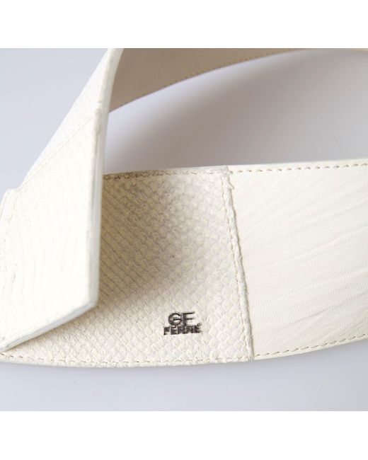 Gianfranco Ferré Black Waxed Cotton Wide Fashion Waistband Belt