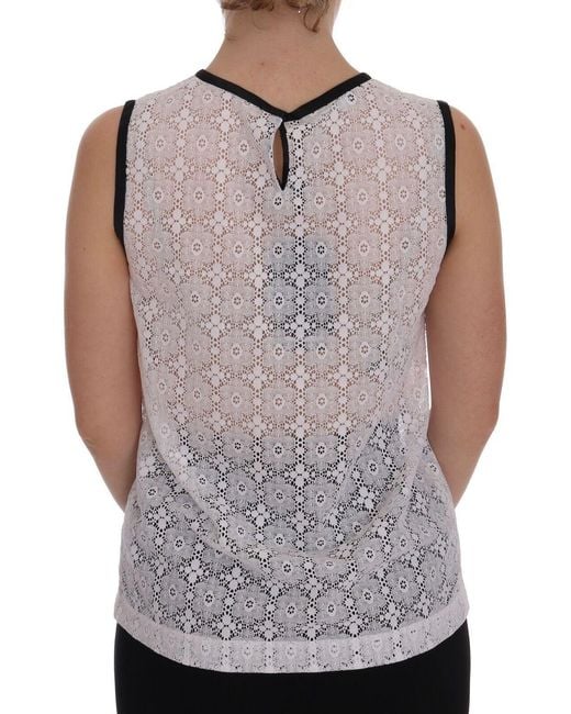 Dolce & Gabbana Gray Elegant Nylon Tank Top