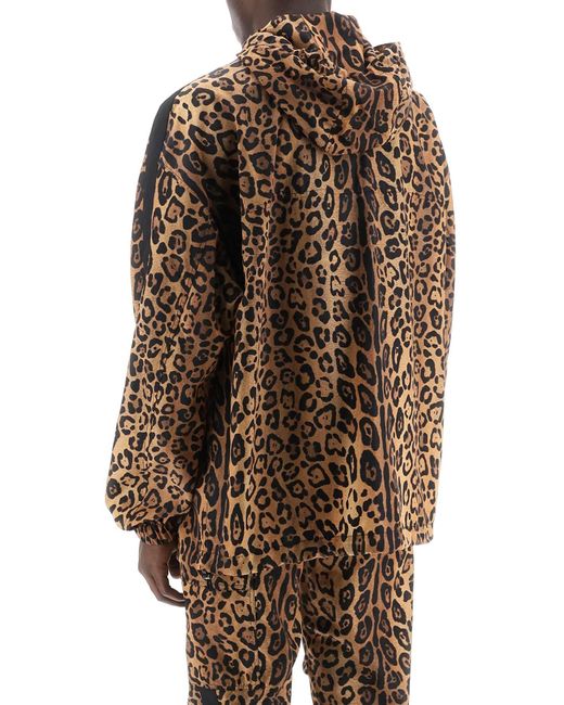 Dolce & Gabbana Black "Leopard Print Nylon Anor for men