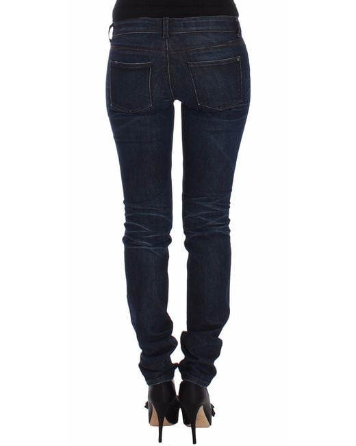 Ermanno Scervino Blue Chic Dark Skinny Jeans