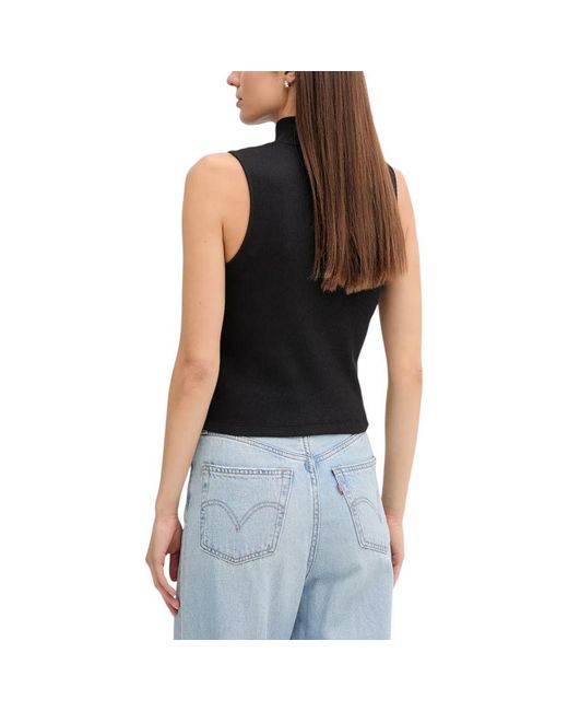 Calvin Klein Black Cotton Top