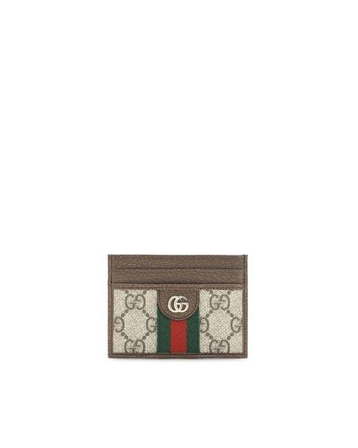 Gucci Gray Fabric Cardholder