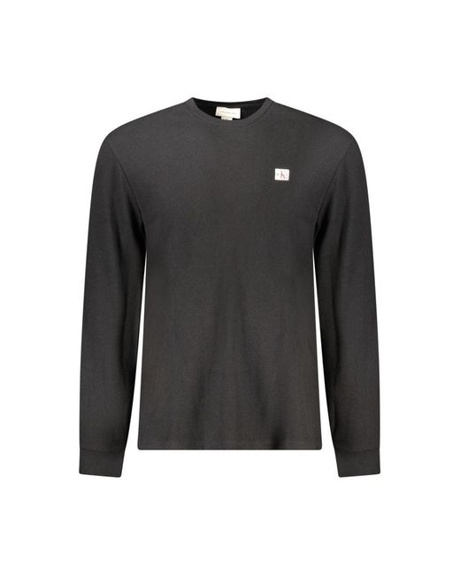 Calvin Klein Men's Black Cotton Sweater