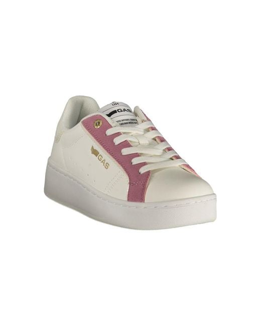 Gas Pink White Polyurethane 's Sneaker