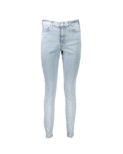 Tommy Hilfiger Light Blue Cotton Jeans & Pant