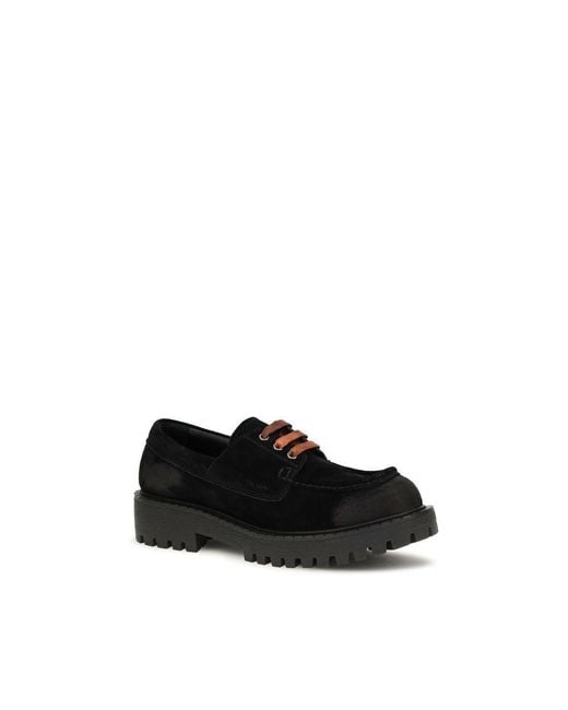 Prada Black Suede Leather Slip for men