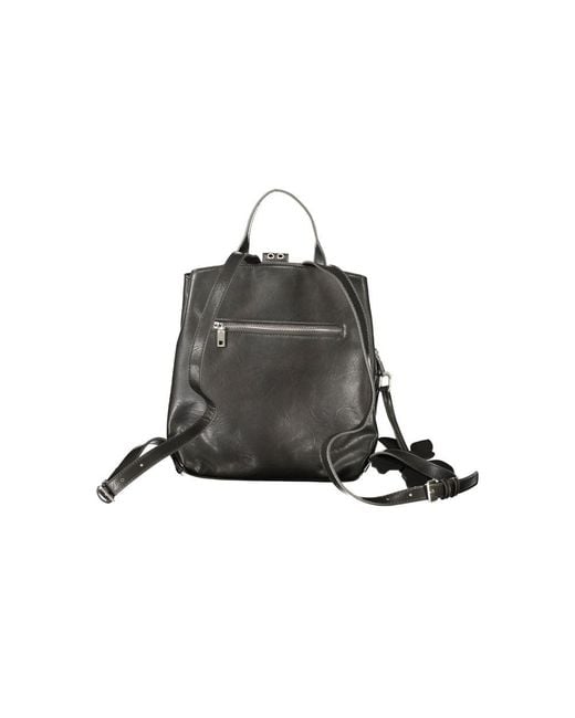 Desigual Black Polyurethane Backpack