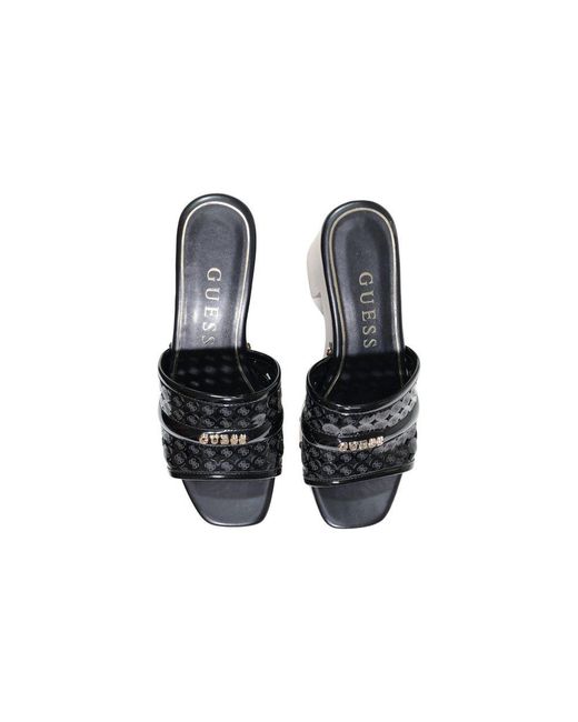 Guess Brown Black Polyethylene High Heel Pumps