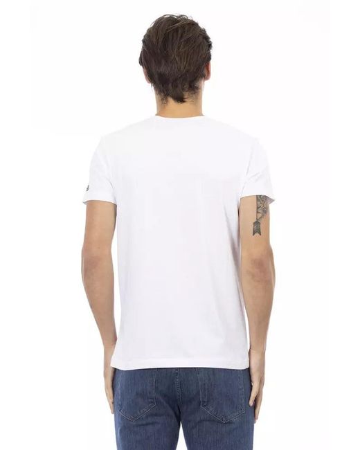TRUSSARDI ACTION White Cotton T for men