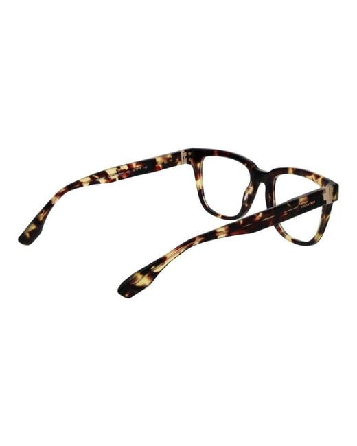 Trussardi Black Brown Acetate Glasses (frames) for men