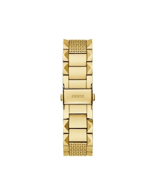 Guess Metallic Gold Stainless Steel Dress Watch