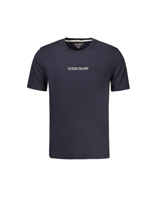 Guess Blue Blu Organic Cotton Men T for men