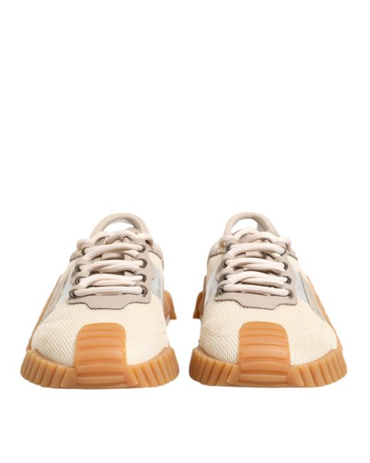 Dolce & Gabbana Natural Multicolor Low Top Ns1 Men Sneakers Shoes for men