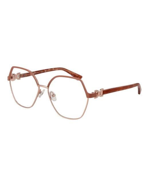 MARCIANO BY GUESS Brown Rose Gold Metal Glasses (frames)