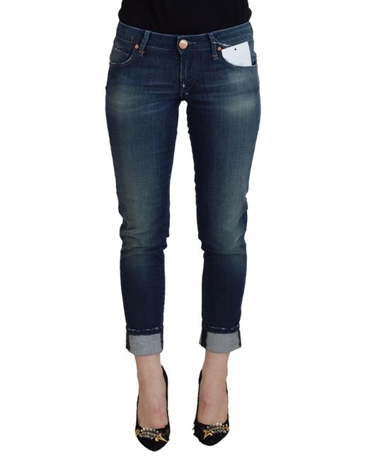 Acht Blue Chic Low Waist Slim Fit Jeans