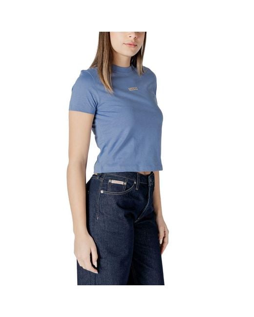 Calvin Klein Blue Recycled Cotton Sportswear