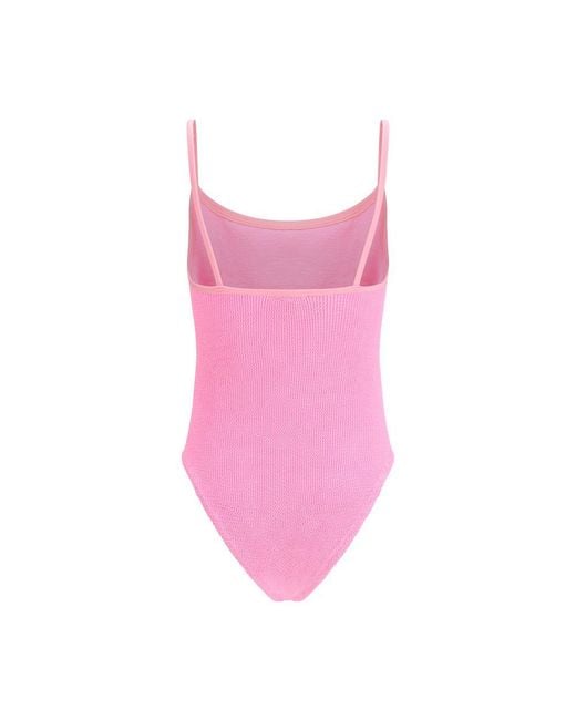 Hunza G Pink Multicolor Polyamide One