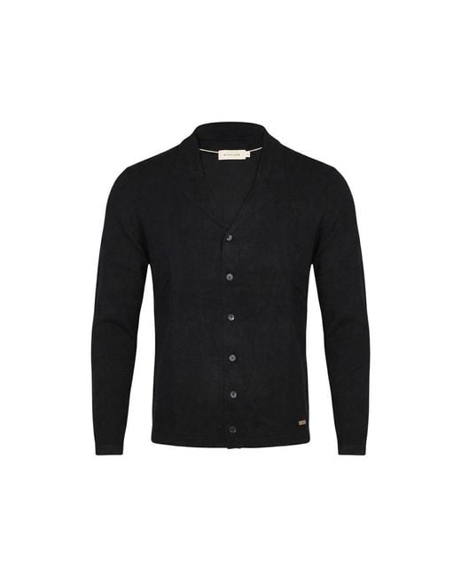 Gianni Lupo Black Viscose Cardigan for men