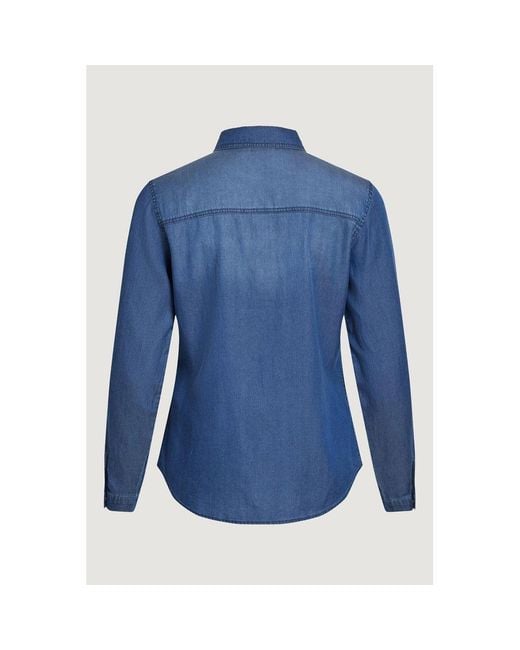 VILA CLOTHES Blue Cotton Sweater