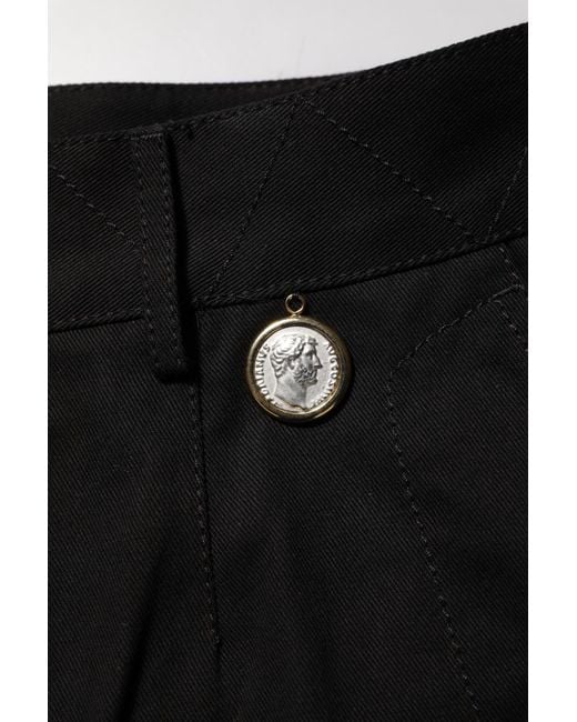 Dolce & Gabbana Black Cotton Knee Length Men Bermuda Shorts for men