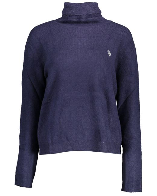 U.S. POLO ASSN. Blue Nylon Sweater