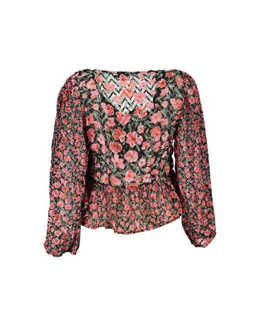 Desigual Red Rosa Polyester Woman Blouse