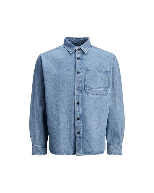 Jack & Jones Light Blue Denim Shirt for men