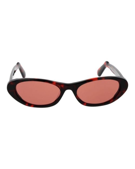Gcds Red Plastic Sunglasses