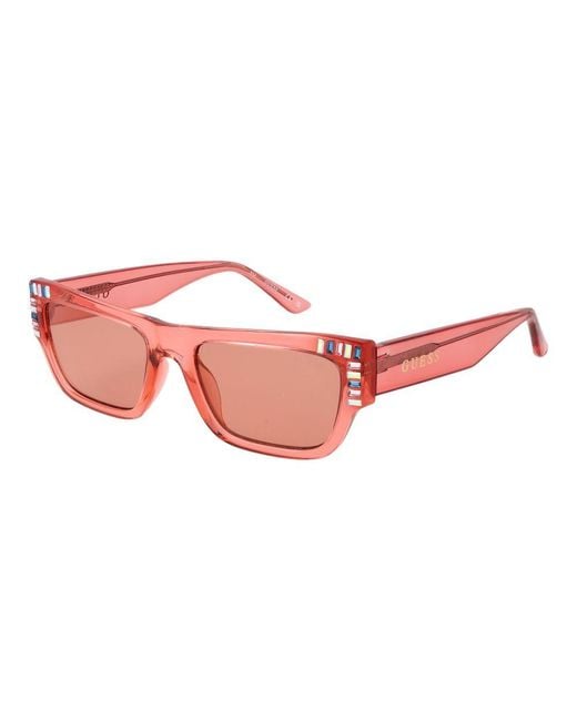 Guess Pink Plastic Sunglasses for men