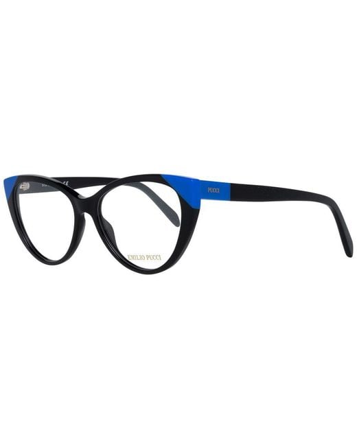 Emilio Pucci Blue Optical Frame Ep5116 005 54