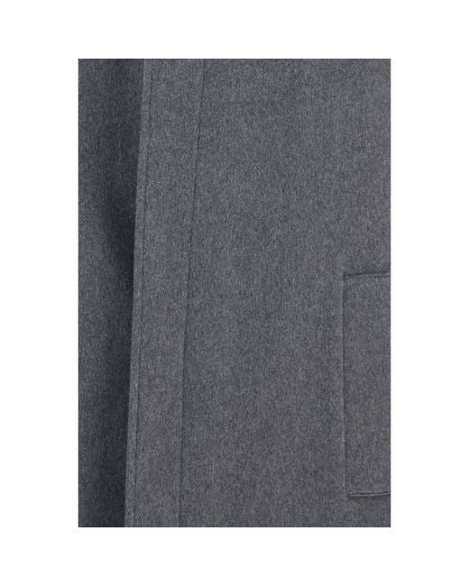 Lardini Gray Wool Oves Aries Coat for men