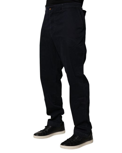 Harmont & Blaine Black Mid Waist Skinny Denim Trouser Jeans for men