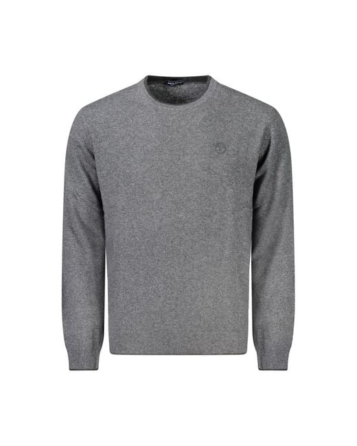 North Sails Gray Cashmere Sweater for men