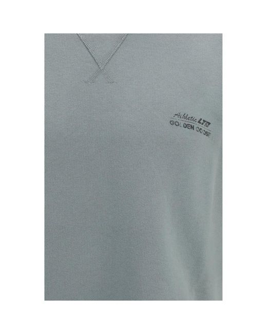 Golden Goose Deluxe Brand Gray Bicolor Cotton Sweatshirt for men