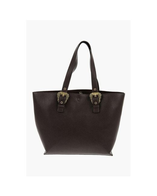 Versace Black Brown Polyester Shoulder Bag