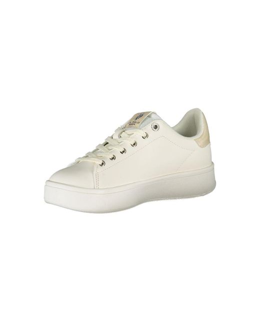 U.S. POLO ASSN. White Polyester Sneaker