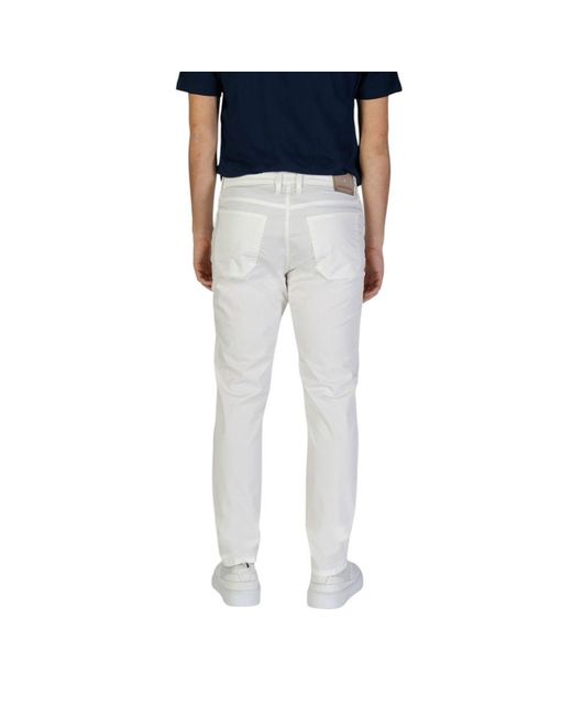 Jeckerson Blue White Cotton Jeans & Pant for men