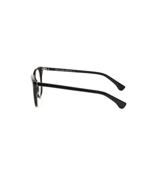 Frankie Morello Black Geometric Chic Wayfarer Eyeglasses