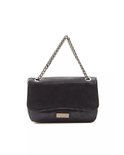 Pompei Donatella Black Blu Navy Crossbody Bag