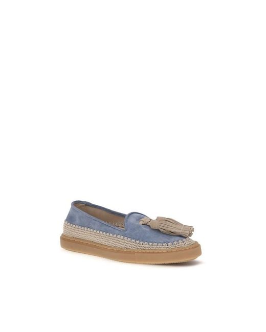 Fratelli Rossetti Blue Calf Leather Bos Taurus Slip