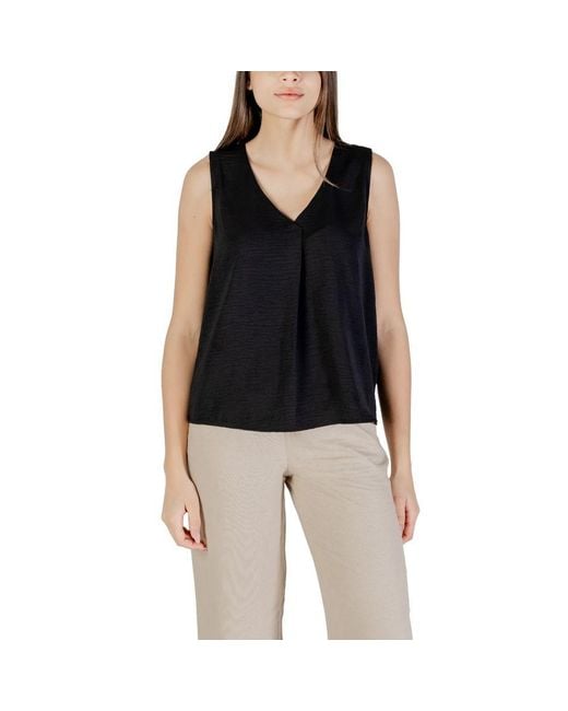 ONLY Black Recycled Polyester Tank Top