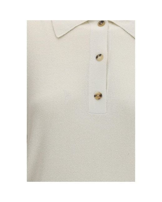Calvin Klein White Beige Silk Sweatshirt