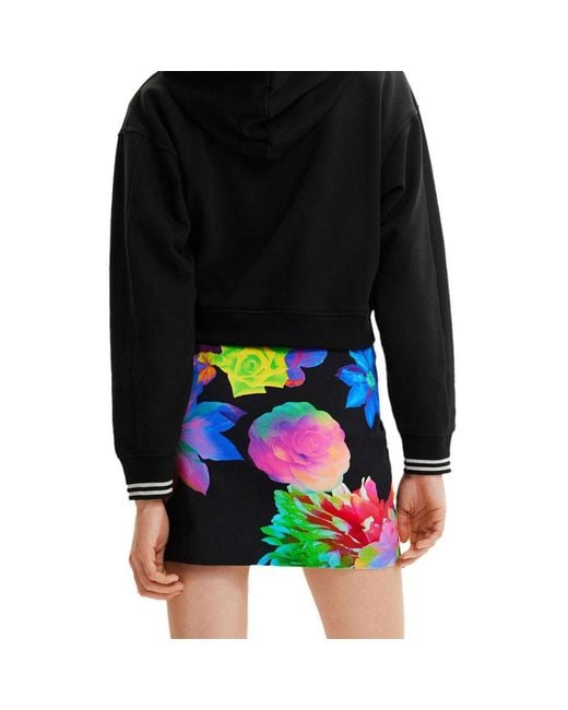 Desigual Black Cotton Skirt