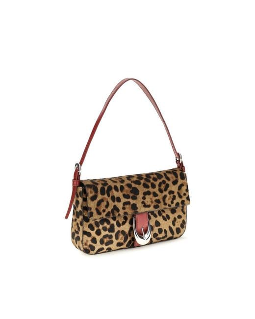 Staud Metallic Beige Calf Leather Bos Taurus Shoulder Bag