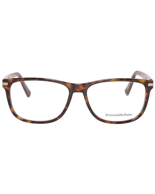 Zegna Brown Plastic Glasses (Frames) for men