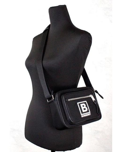 Burberry Black Paddy Small Nylon Logo Camera Belt Fanny Pack Bag