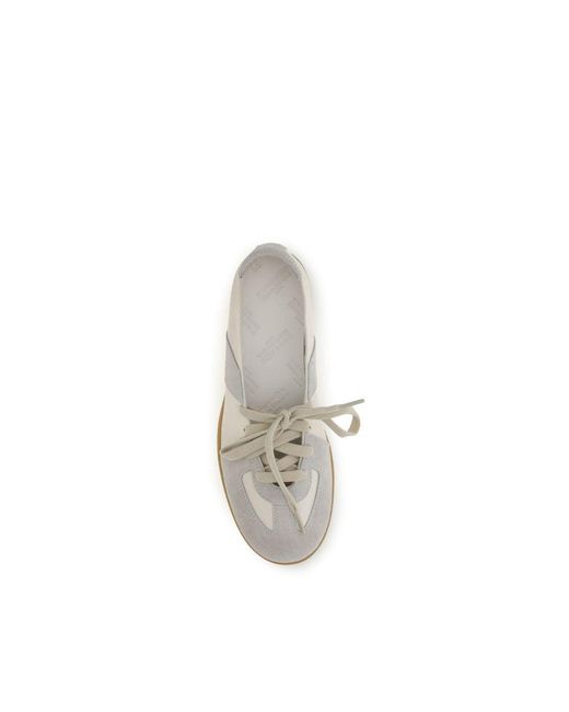 Maison Margiela Natural Beige Calf Leather Bos Taurus Ballet Flats