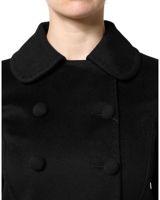 Dolce & Gabbana Black Wool Sartoria Italiano Blazer Jacket for men