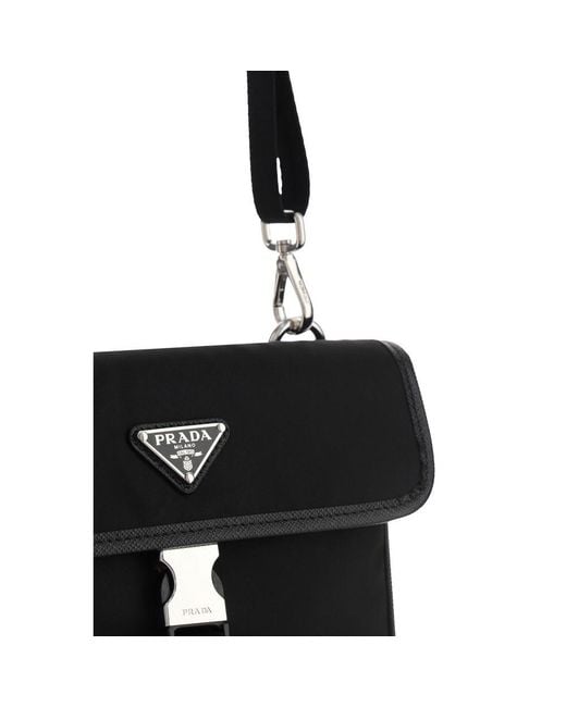 Prada Black Recycled Polyamide Other Accessories for men